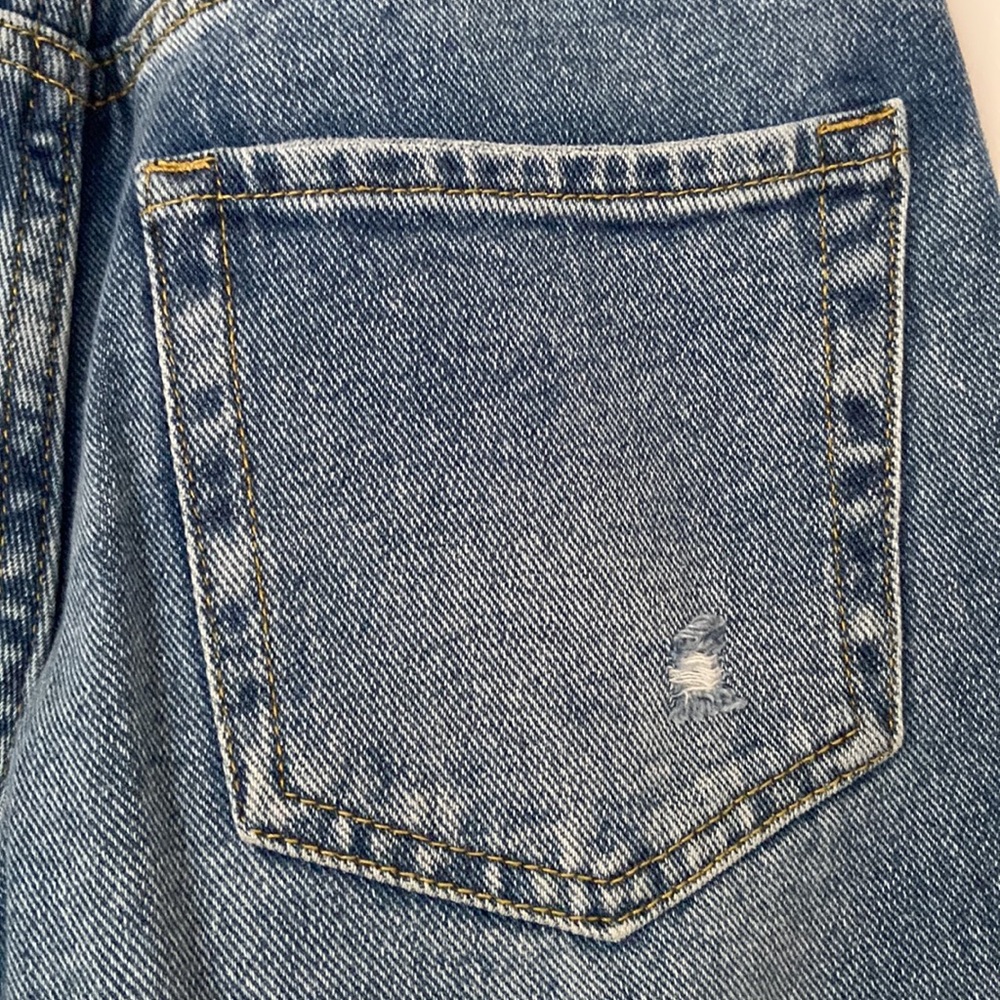 NWOT PacSun High-Rise Straight Leg Cropped Medium Wash Jeans Size 24 / 00 - Picture 4 of 10